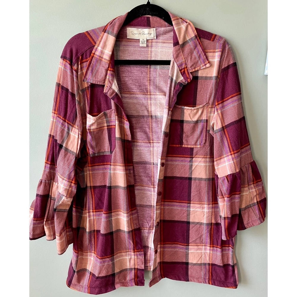 Beautiful Plus Size Button Up Blouse